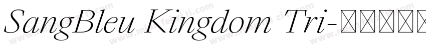 SangBleu Kingdom Tri字体转换
